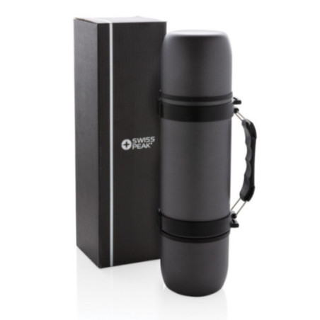 Bouteille isotherme personnalisée et 2 tasses Swiss Peak 700 ml 