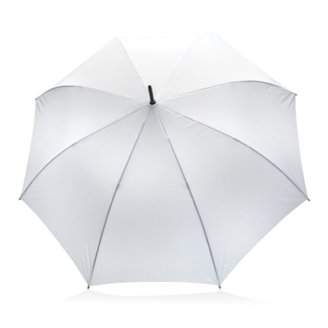 Parapluie personnalisé en rPET et bambou AWARE™ Impact 27" 