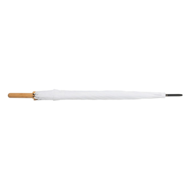 Parapluie personnalisé en rPET et bambou AWARE™ Impact 27" 