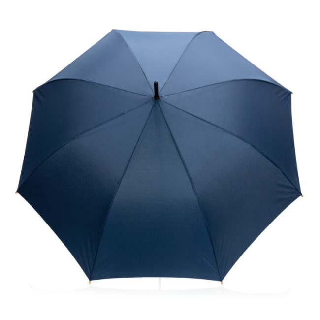 Parapluie personnalisé en rPET et bambou AWARE™ Impact 27" 