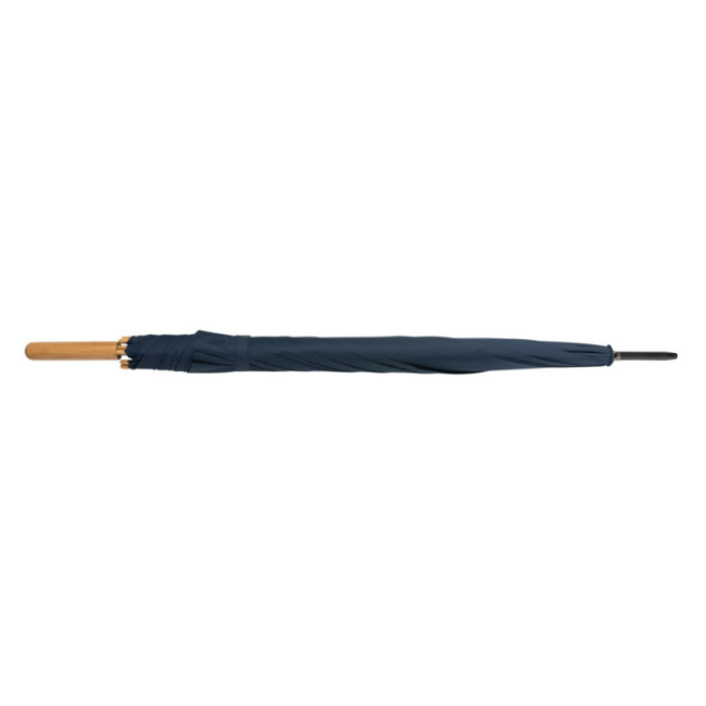 Parapluie personnalisé en rPET et bambou AWARE™ Impact 27" 