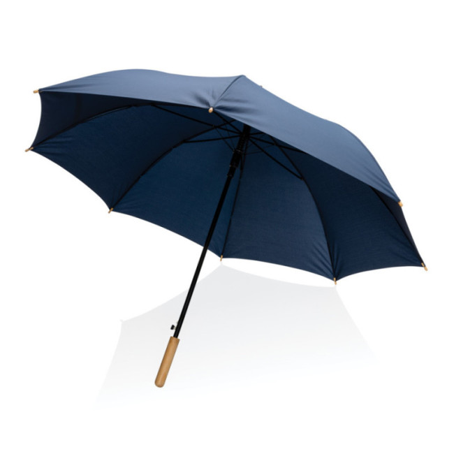 Parapluie personnalisé en rPET et bambou AWARE™ Impact 27" 