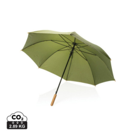 Parapluie personnalisé en rPET et bambou AWARE™ Impact 27" 
