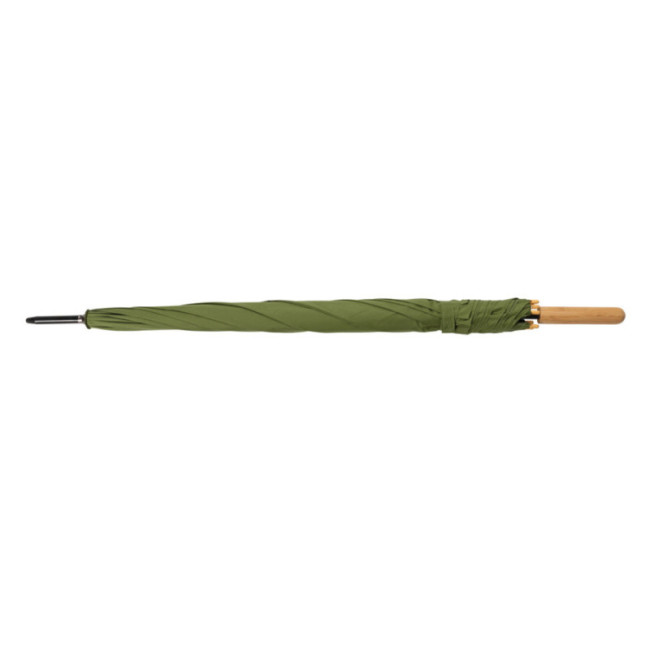 Parapluie personnalisé en rPET et bambou AWARE™ Impact 27" 