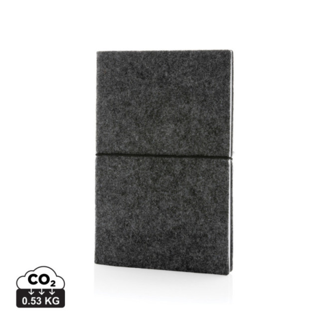 Carnet A5 à couverture souple en feutre recyclé 