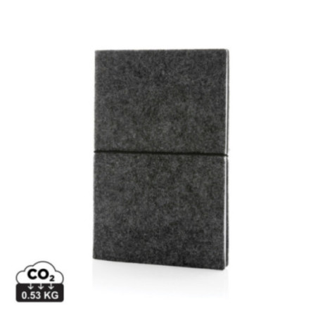 Carnet A5 à couverture souple en feutre recyclé 