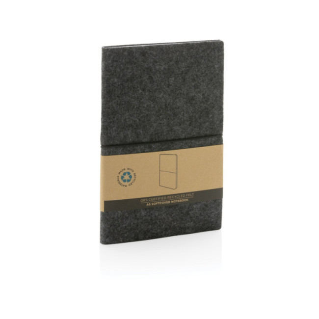 Carnet A5 à couverture souple en feutre recyclé 