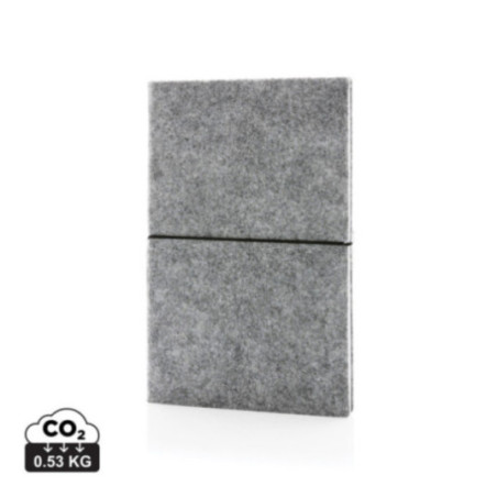 Carnet A5 à couverture souple en feutre recyclé 