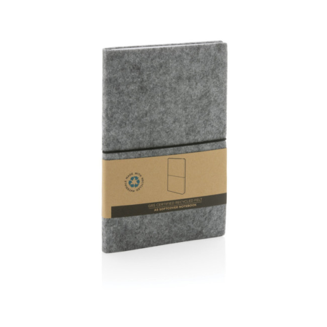 Carnet A5 à couverture souple en feutre recyclé 