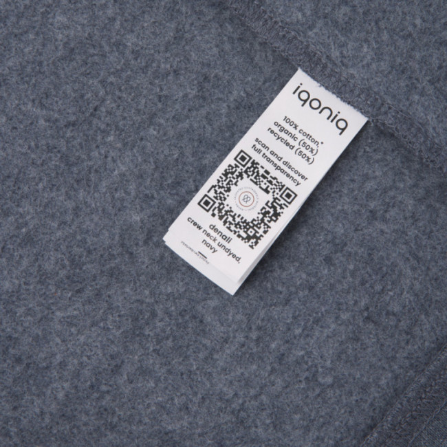 Pull en coton recyclé non teinté Iqoniq Denali 