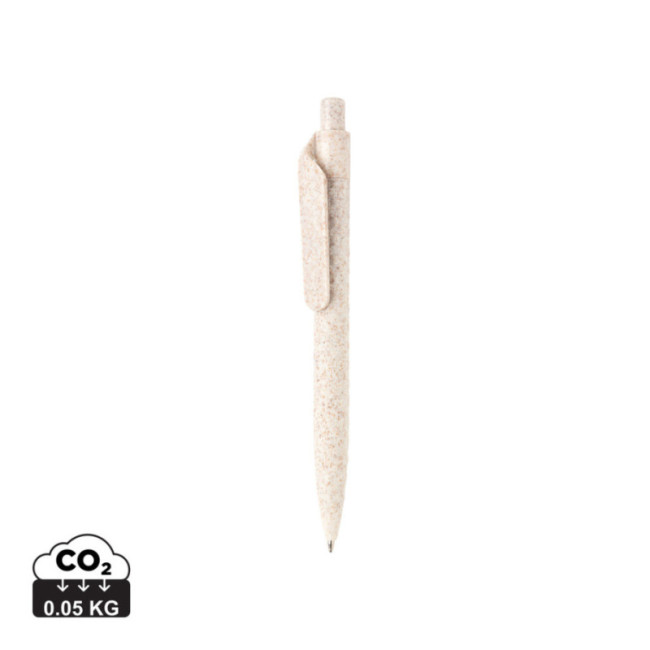 Stylo personnalisable en fibre de paille de blé 
