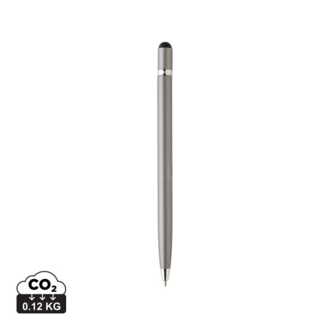 Stylo stylet personnalisé en métal épuré 