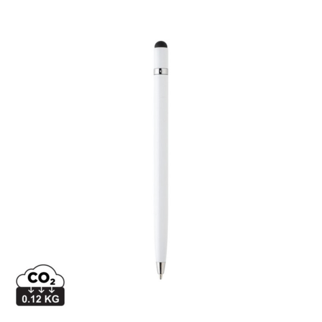 Stylo stylet personnalisé en métal épuré 
