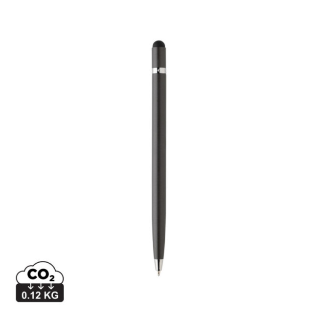 Stylo stylet personnalisé en métal épuré 