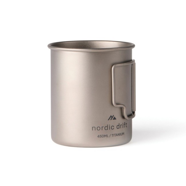 Tasse ultra légère en titane Nordic Drift Trail 450 ml 