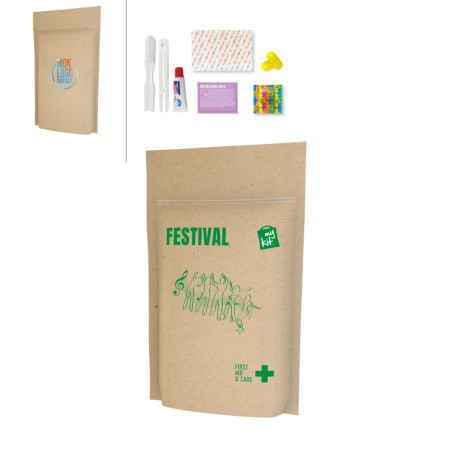 Kit de soins en pochette papier MiniKit Festival 