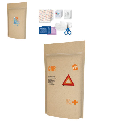 Kit de secours en pochette papier MyKit Voiture 