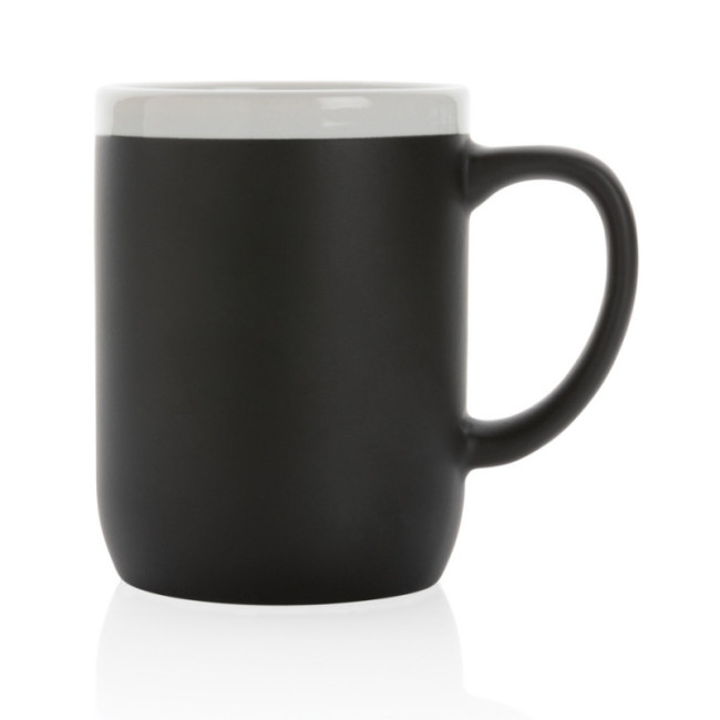 Mug personnalisé en céramique avec bord blanc 300 ml 
