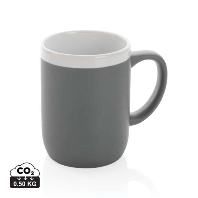 Mug personnalisé en céramique avec bord blanc 300 ml 