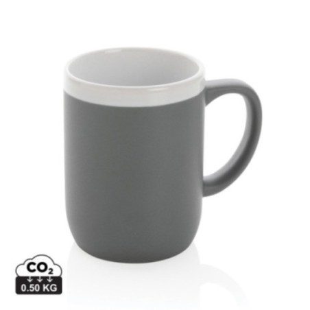 Mug personnalisé en céramique avec bord blanc 300 ml 