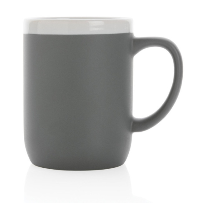 Mug personnalisé en céramique avec bord blanc 300 ml 