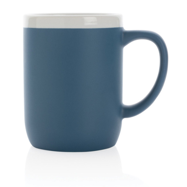 Mug personnalisé en céramique avec bord blanc 300 ml 