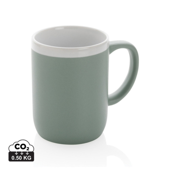 Mug personnalisé en céramique avec bord blanc 300 ml 