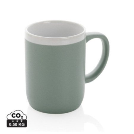 Mug personnalisé en céramique avec bord blanc 300 ml 