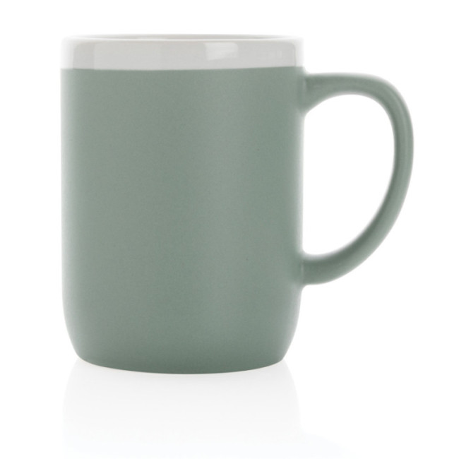 Mug personnalisé en céramique avec bord blanc 300 ml 