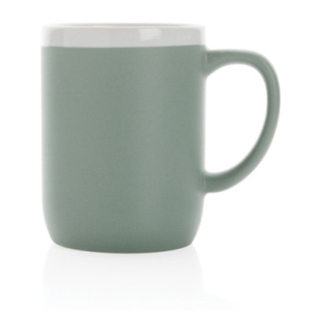 Mug personnalisé en céramique avec bord blanc 300 ml 