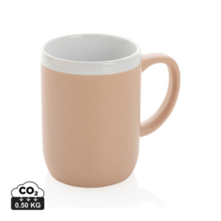 Mug personnalisé en céramique avec bord blanc 300 ml 
