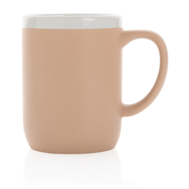 Mug personnalisé en céramique avec bord blanc 300 ml 