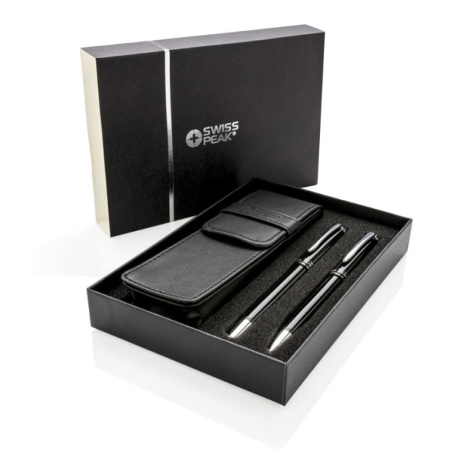 Set stylos personnalisés Exécutif Swiss Peak 