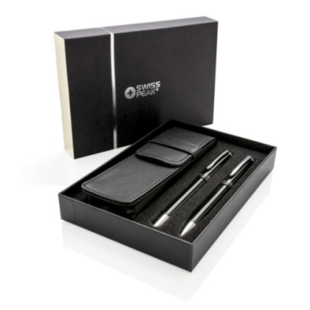 Set stylos personnalisés Exécutif Swiss Peak 