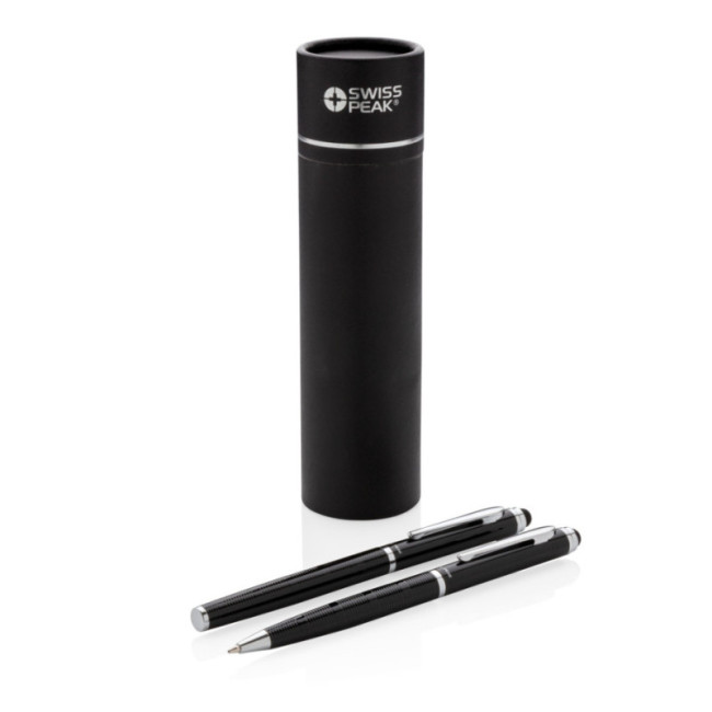 Set stylos personnalisés Swiss Peak Deluxe 