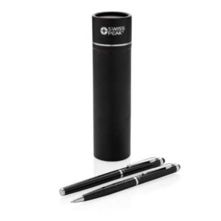 Set stylos personnalisés Swiss Peak Deluxe 