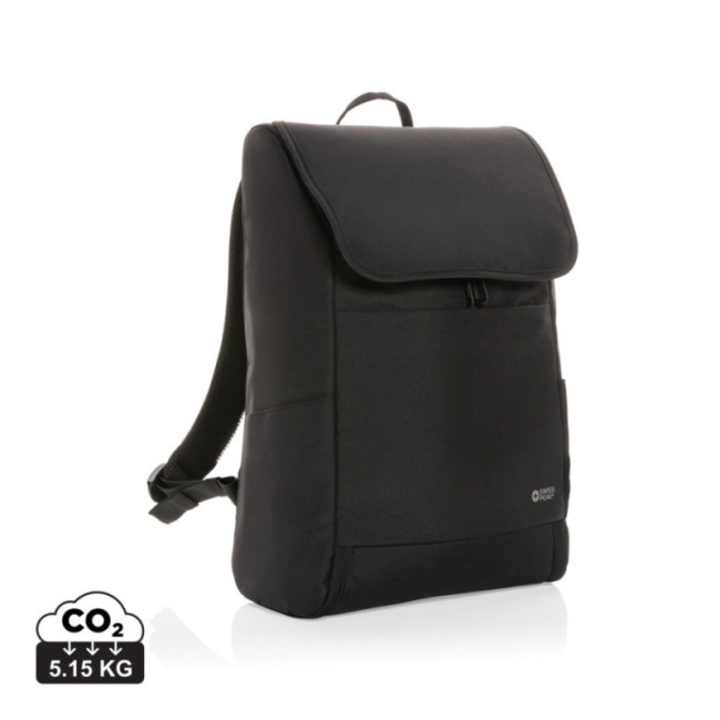 Sac à dos publicitaire en rPET AWARE™ Swiss Peak Fern 15" 