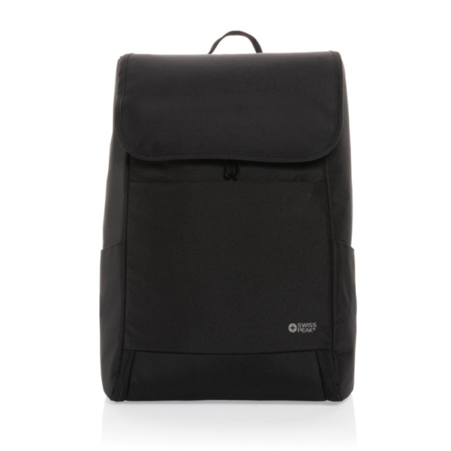 Sac à dos publicitaire en rPET AWARE™ Swiss Peak Fern 15" 