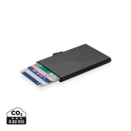 Porte-cartes personnalisé en aluminium anti RFID C-Secure 
