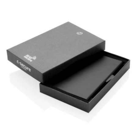 Porte-cartes personnalisé en aluminium anti RFID C-Secure 