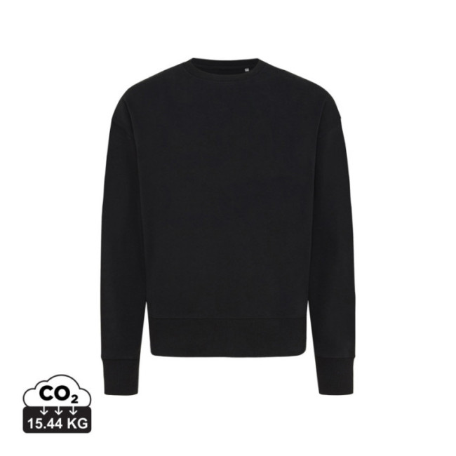 Sweatshirt à col rond en coton recyclé Iqoniq Kruger 