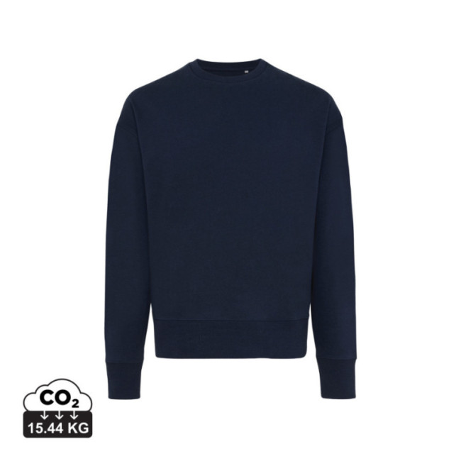 Sweatshirt à col rond en coton recyclé Iqoniq Kruger 