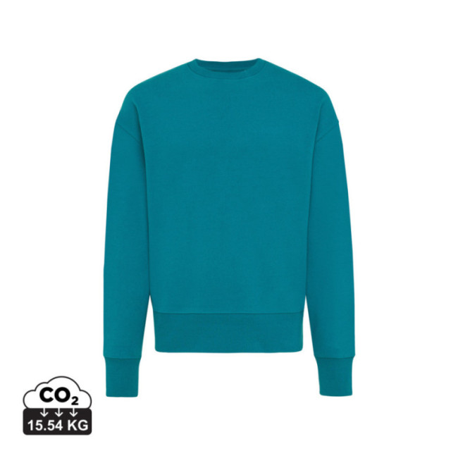 Sweatshirt à col rond en coton recyclé Iqoniq Kruger 