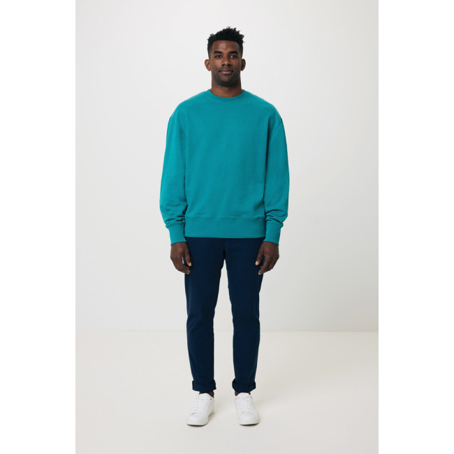 Sweatshirt à col rond en coton recyclé Iqoniq Kruger 