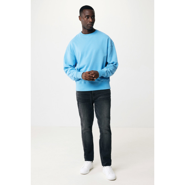 Sweatshirt à col rond en coton recyclé Iqoniq Kruger 