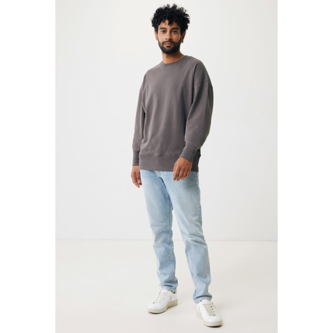 Sweatshirt à col rond en coton recyclé Iqoniq Kruger 
