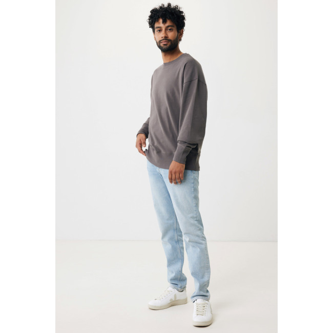 Sweatshirt à col rond en coton recyclé Iqoniq Kruger 