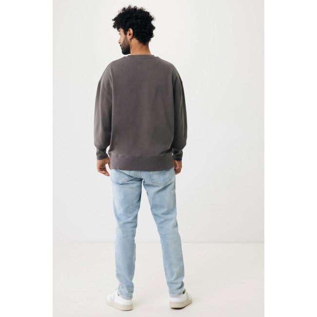 Sweatshirt à col rond en coton recyclé Iqoniq Kruger 