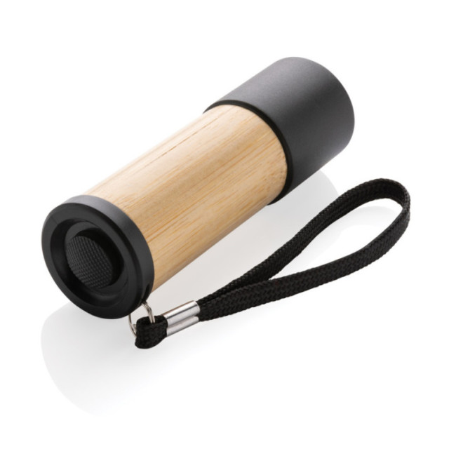 Lampe torche personnalisée en bambou et plastique recyclé 