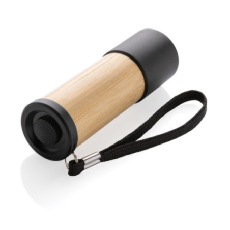 Lampe torche personnalisée en bambou et plastique recyclé 
